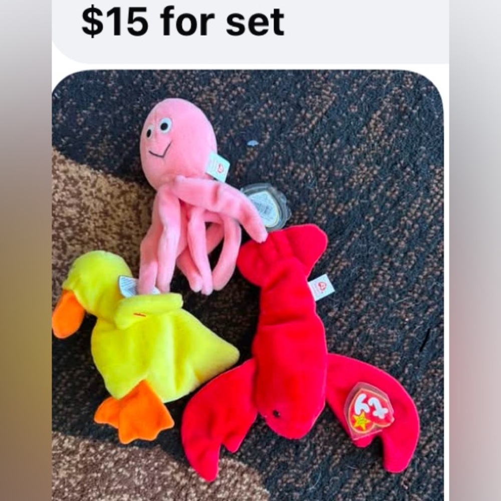 Rare Ty Beanie baby set